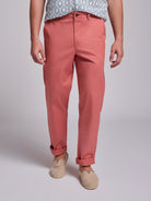 CALÇAS ALGODÃO ROSAS REGULAR FIT MR. BLUE