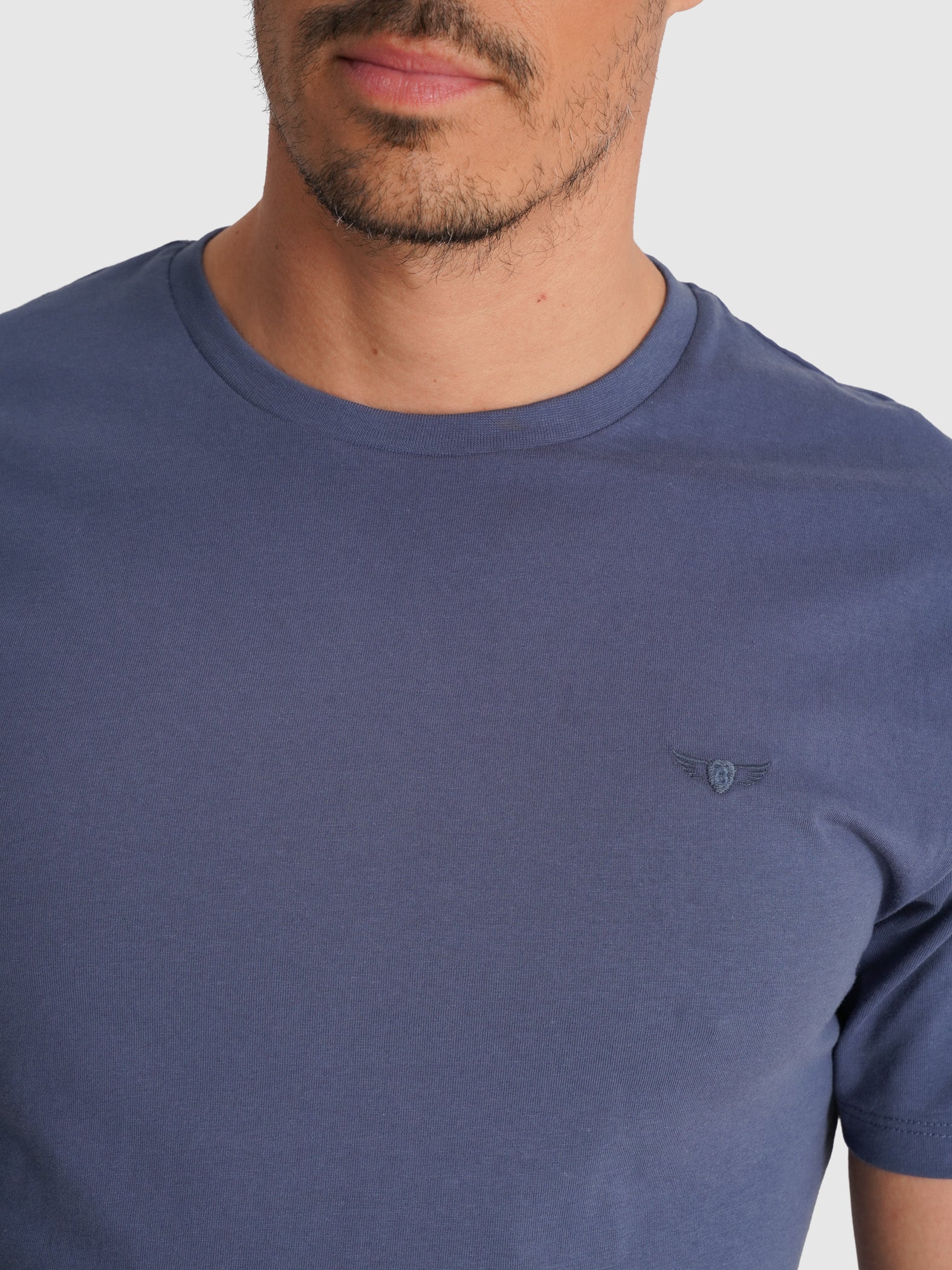 CAMISETA AZUL MANGA CORTA REGULAR FIT MR. AZUL