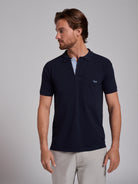 POLO AZUL MANGA CORTA REGULAR FIT MR. AZUL