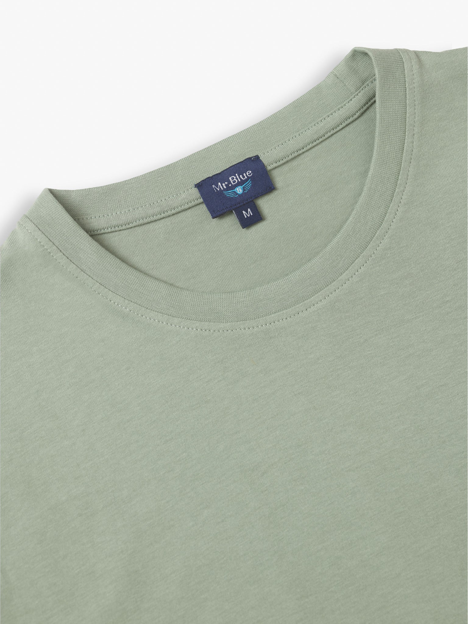 GREEN T-SHIRT SHORT SLEEVE REGULAR FIT MR. BLUE