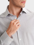 CAMISA CINZENTA SLIM FIT MR. BLUE