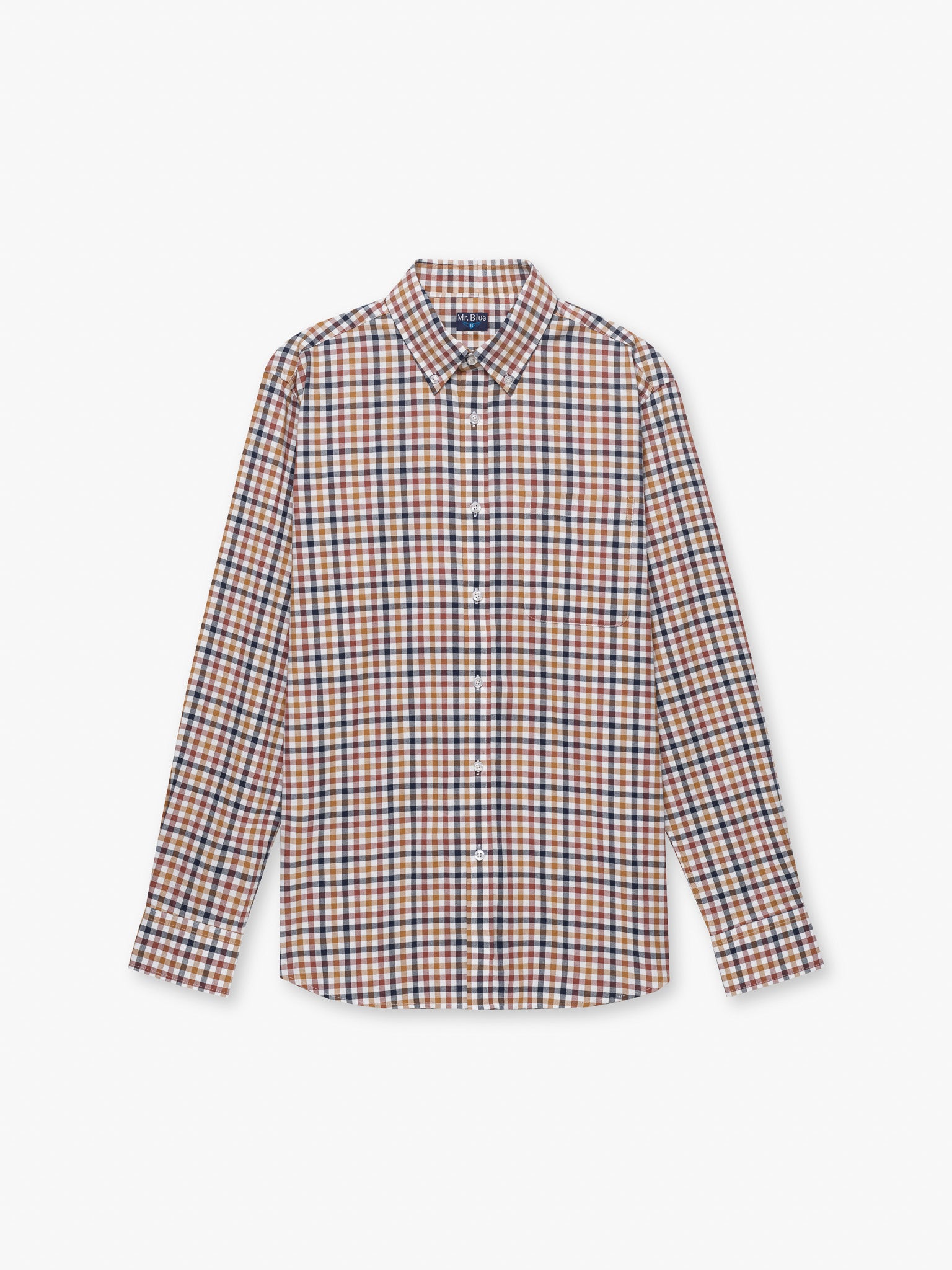 CAMISA CASTANHA MANGA COMPRIDA REGULAR FIT MR. BLUE