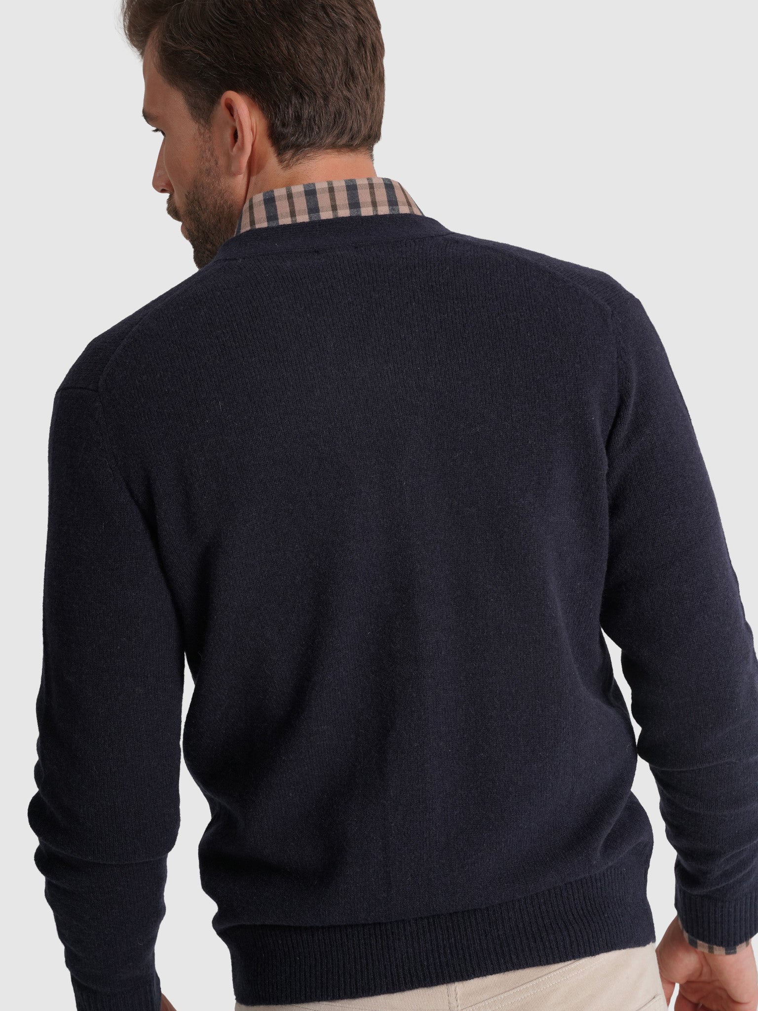 JERSEY DE LANA AZUL MANGA LARGA REGULAR FIT MR. AZUL