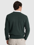 JERSEY DE LANA VERDE MANGA LARGA REGULAR FIT MR. AZUL