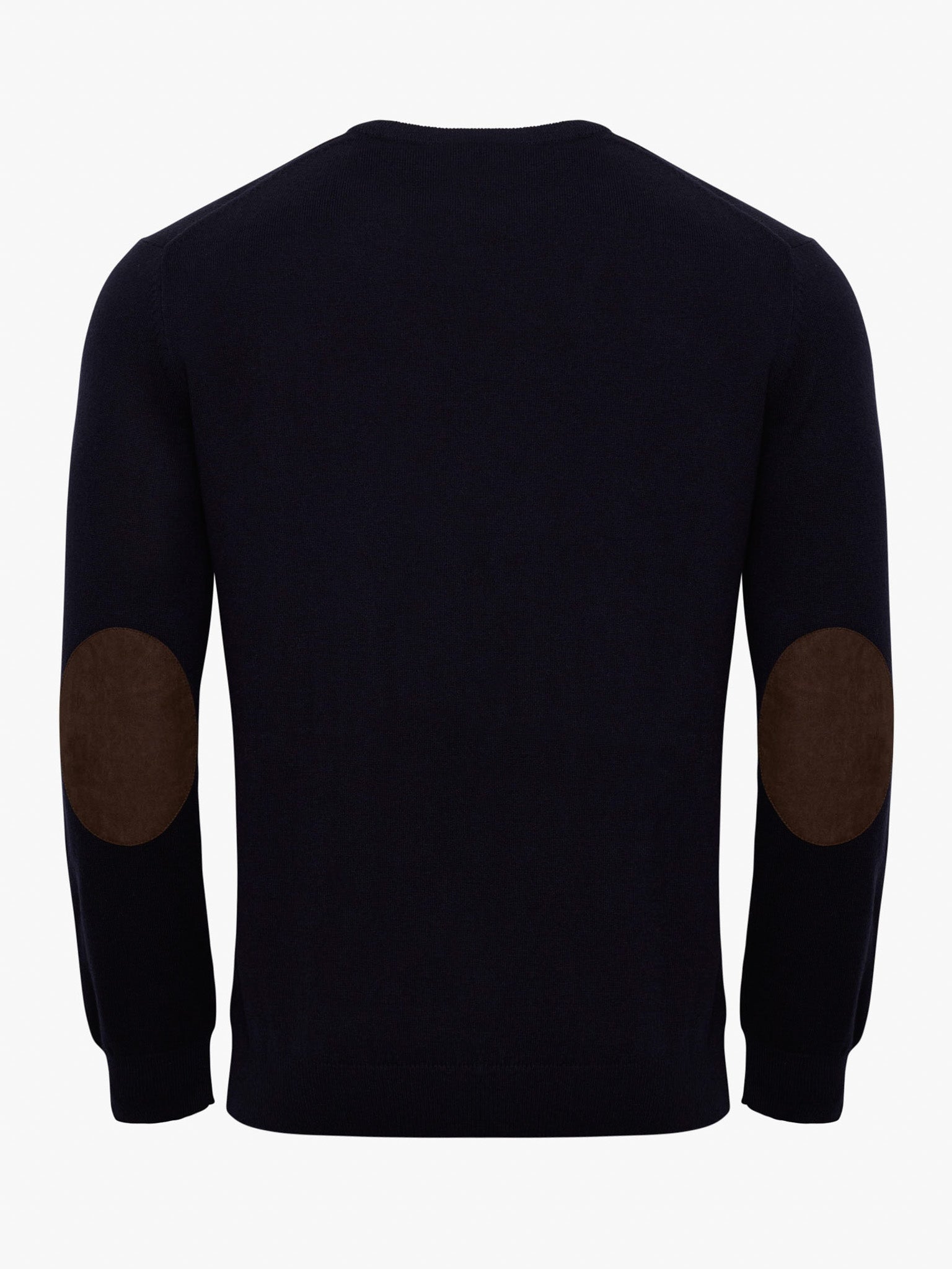 JERSEY DE LANA AZUL CON CODERAS MR REGULAR FIT. AZUL