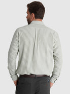 CAMISA ALGODÓN VERDE MANGA LARGA REGULAR FIT MR. AZUL