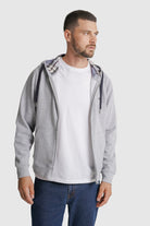 HOODIE ALGODÃO CINZENTO LISO MR. BLUE