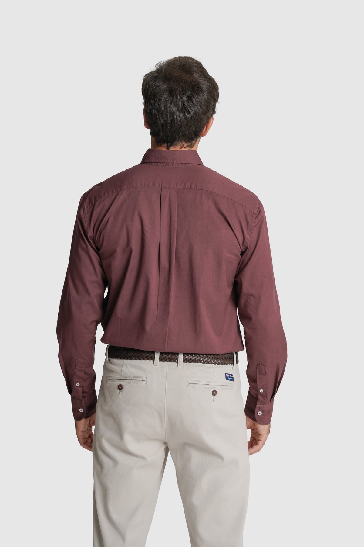 CAMISA ALGODÃO REGULAR FIT ROSA LISA MR. BLUE