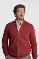 PULLOVER CAXEMIRA REGULAR FIT BORDEAUX LISO MR. BLUE