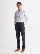 Camisa azul Oxford de corte estándar de Mr. Blue