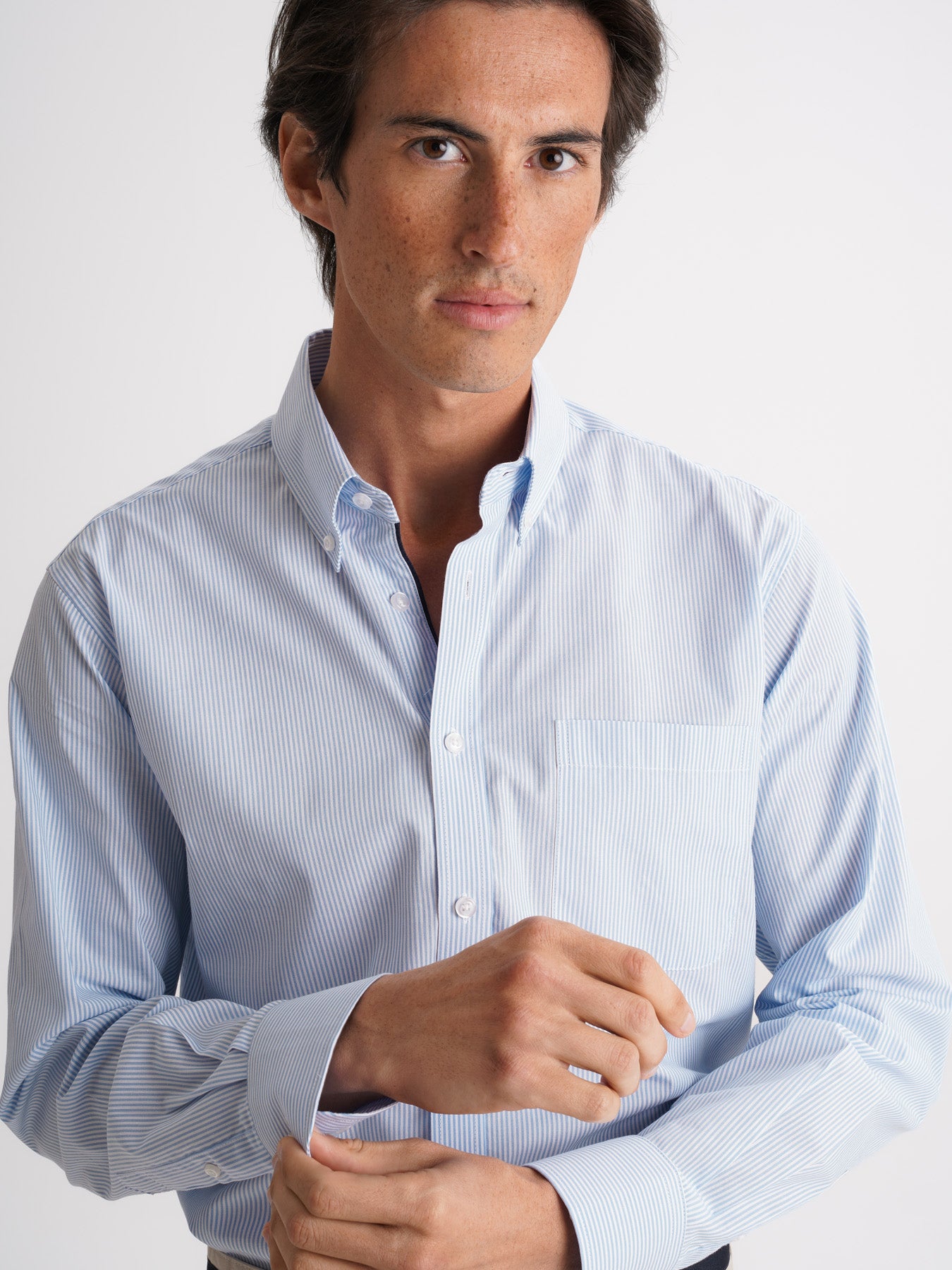 Camisa Popelina Regular Fit Azul Mr. Blue