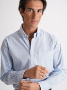 Camisa Popelina Regular Fit Azul Mr. Blue