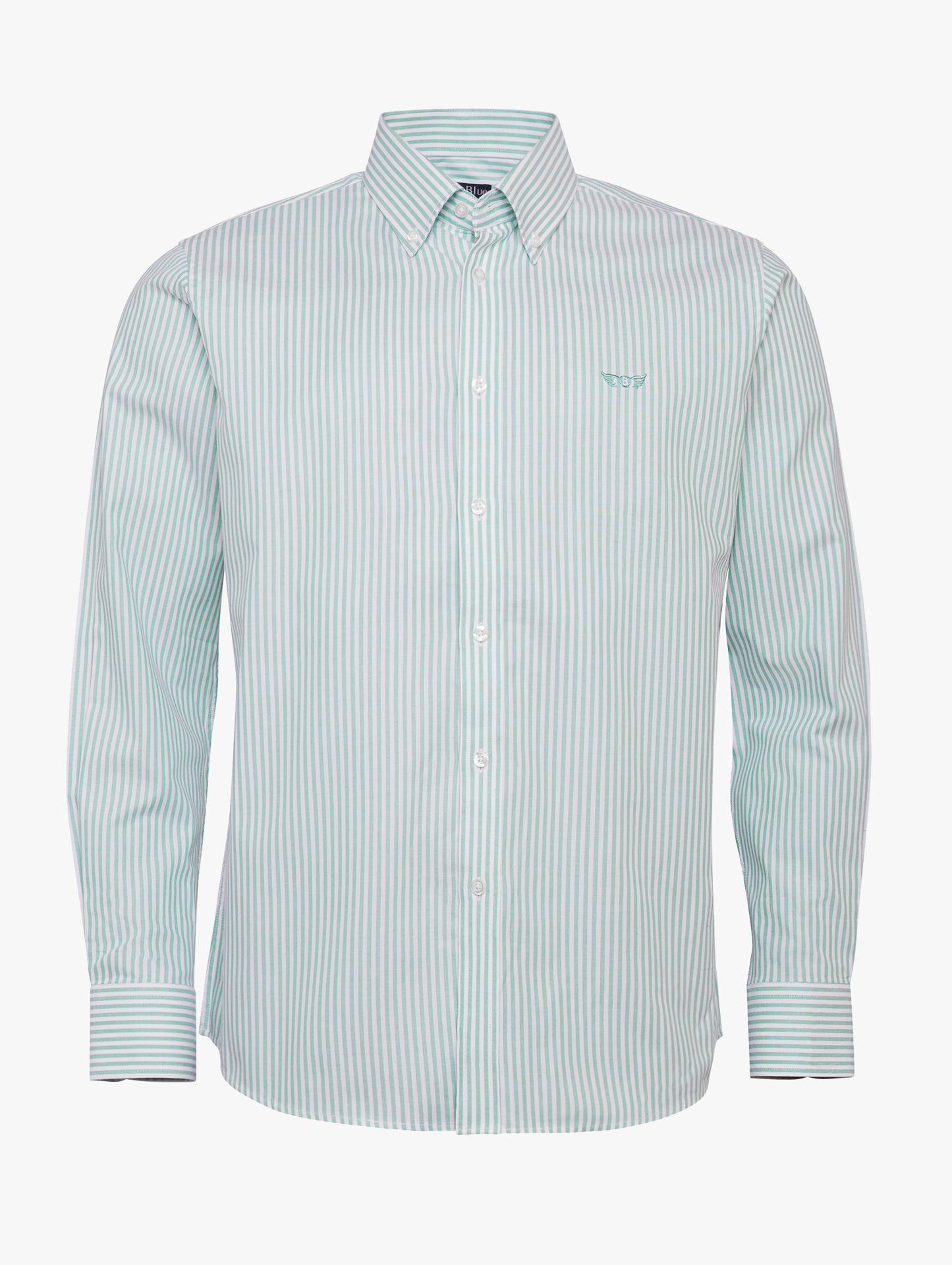 Camisa Oxford Corte Regular Mr. Blue Verde