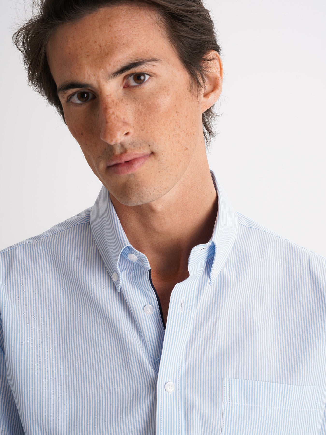Camisa Popelina Regular Fit Azul Mr. Blue