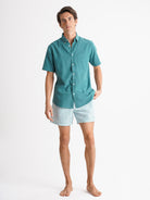 Regular Fit Blue Linen Shirt Mr. Blue