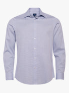 Camisa slim fit azul dobby Mr. Blue