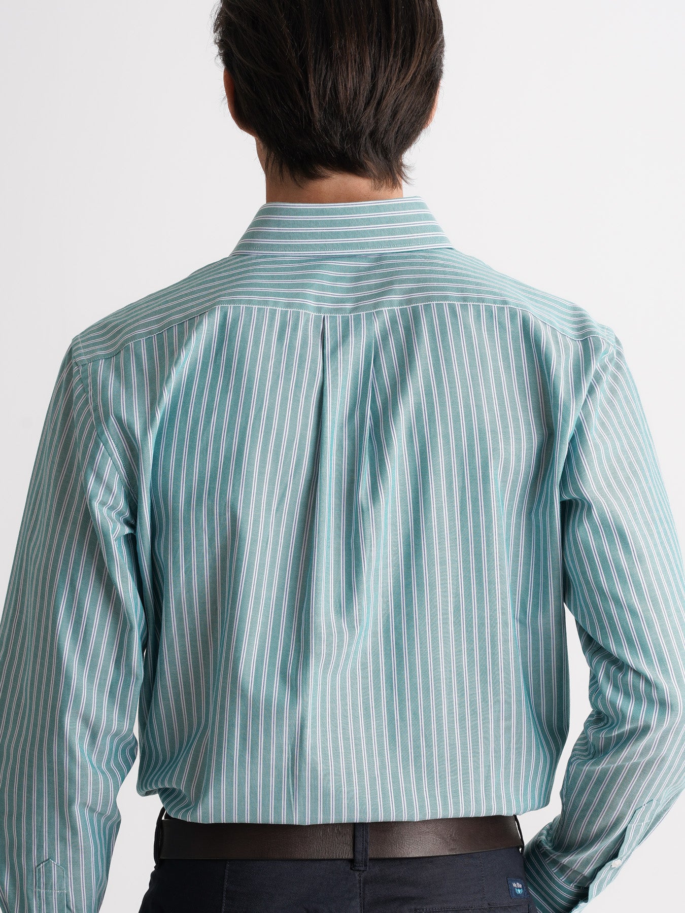 Camisa azul Oxford de corte estándar de Mr. Blue