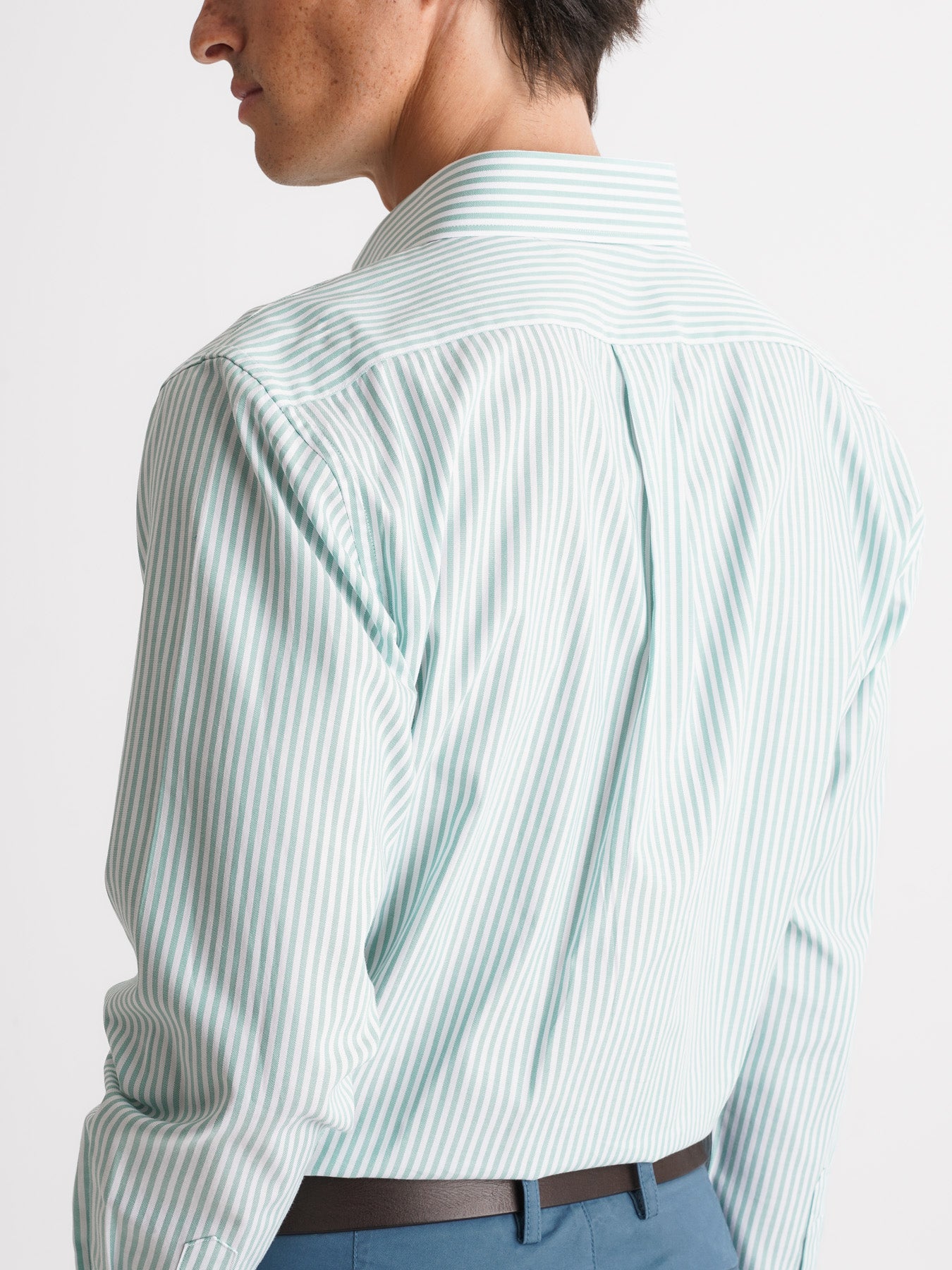 Camisa Oxford Corte Regular Mr. Blue Verde
